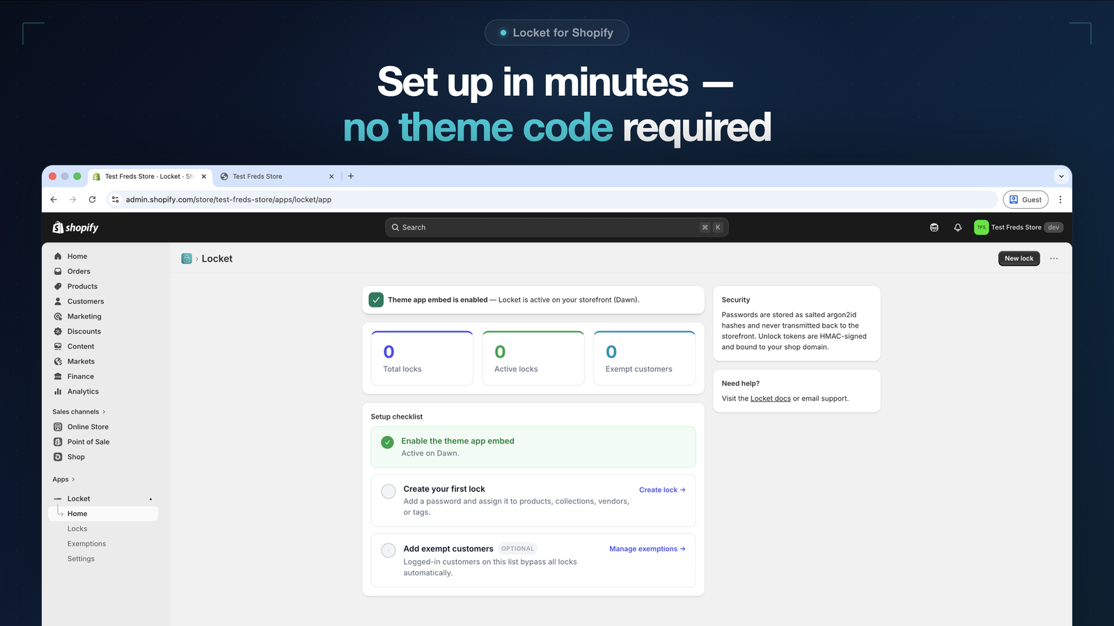 Locket admin dashboard